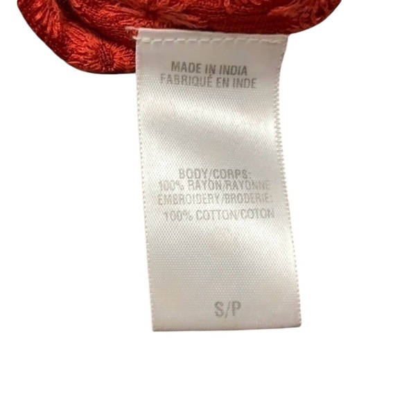 Lucky Brand Sheer Embroidered V Neck Tank - Picture 7 of 7